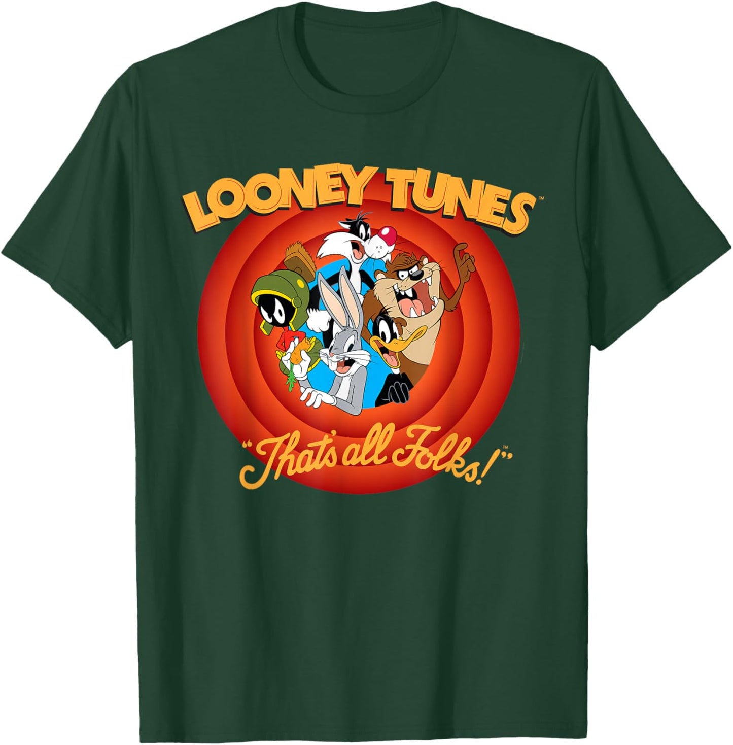Looney Tunes That's All Folks! Small T-Shirt - T-Shirt | Forest