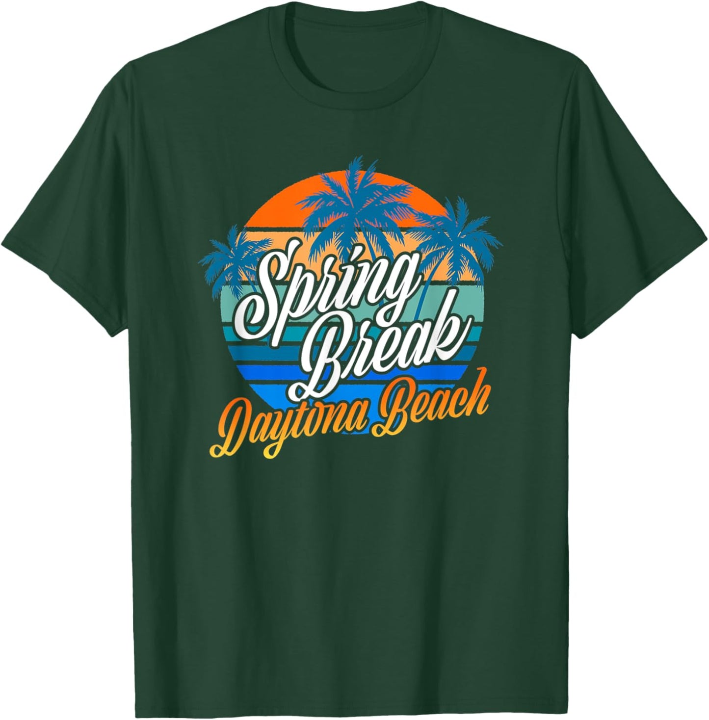 Retro Spring Break Daytona Beach 2022 Vacation T-Shirt - T-Shirt | Forest