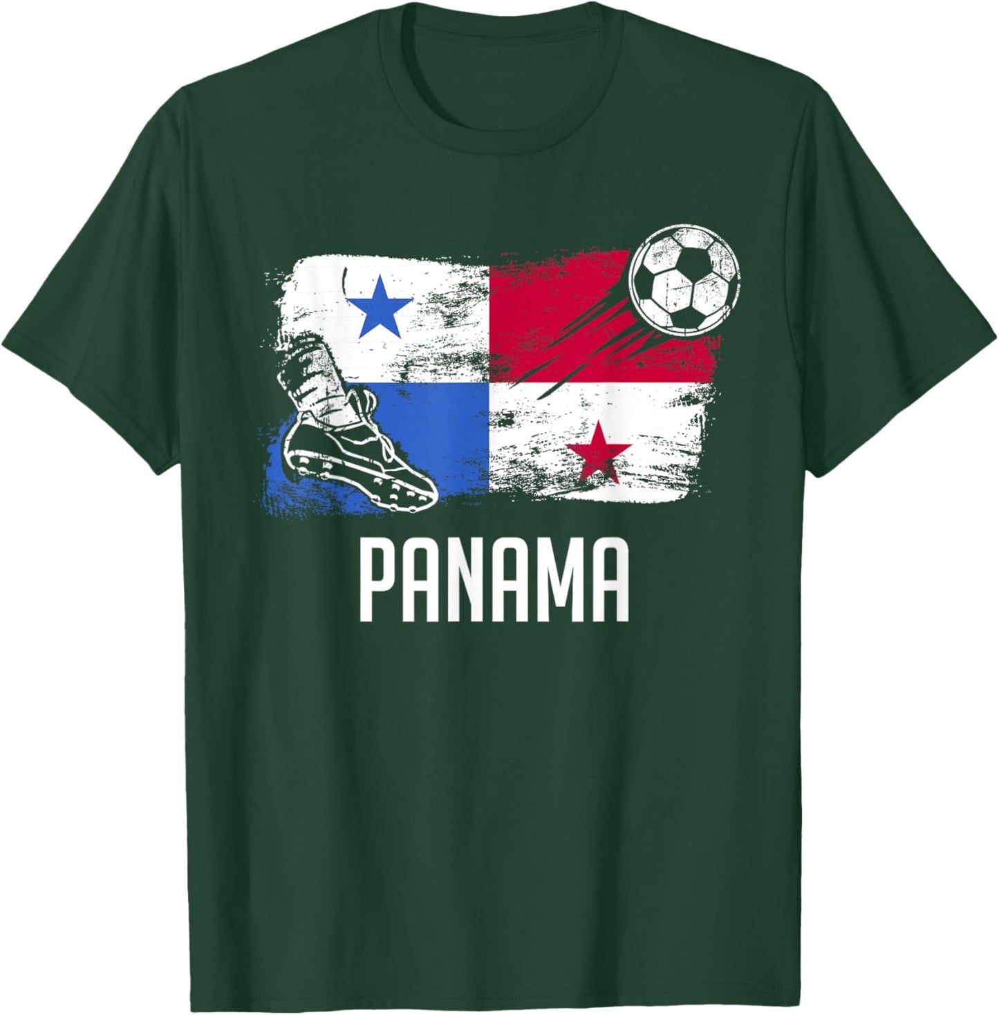 Panama Flag Jersey Panamanian Soccer Team Panamanian T-Shirt - T-Shirt | Forest