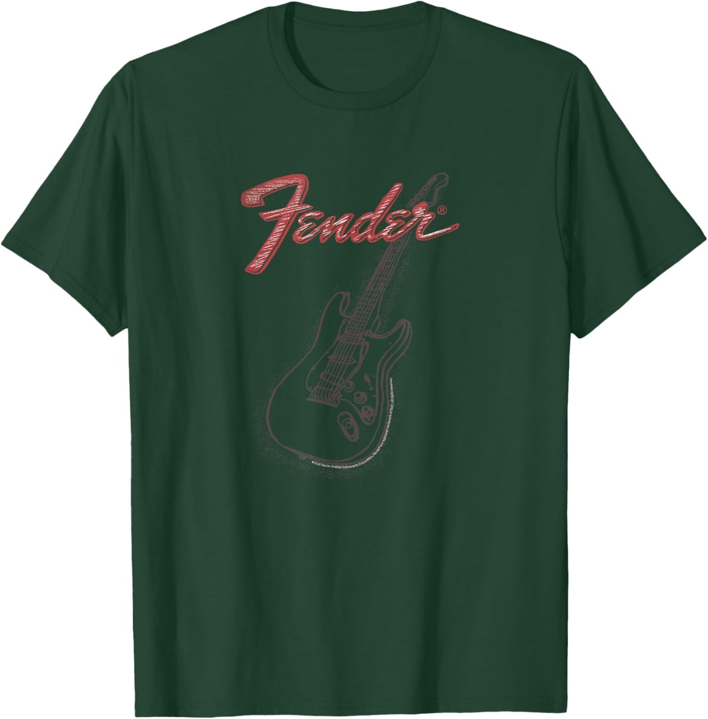 Fender Stencil Fender T-Shirt - T-Shirt | Forest