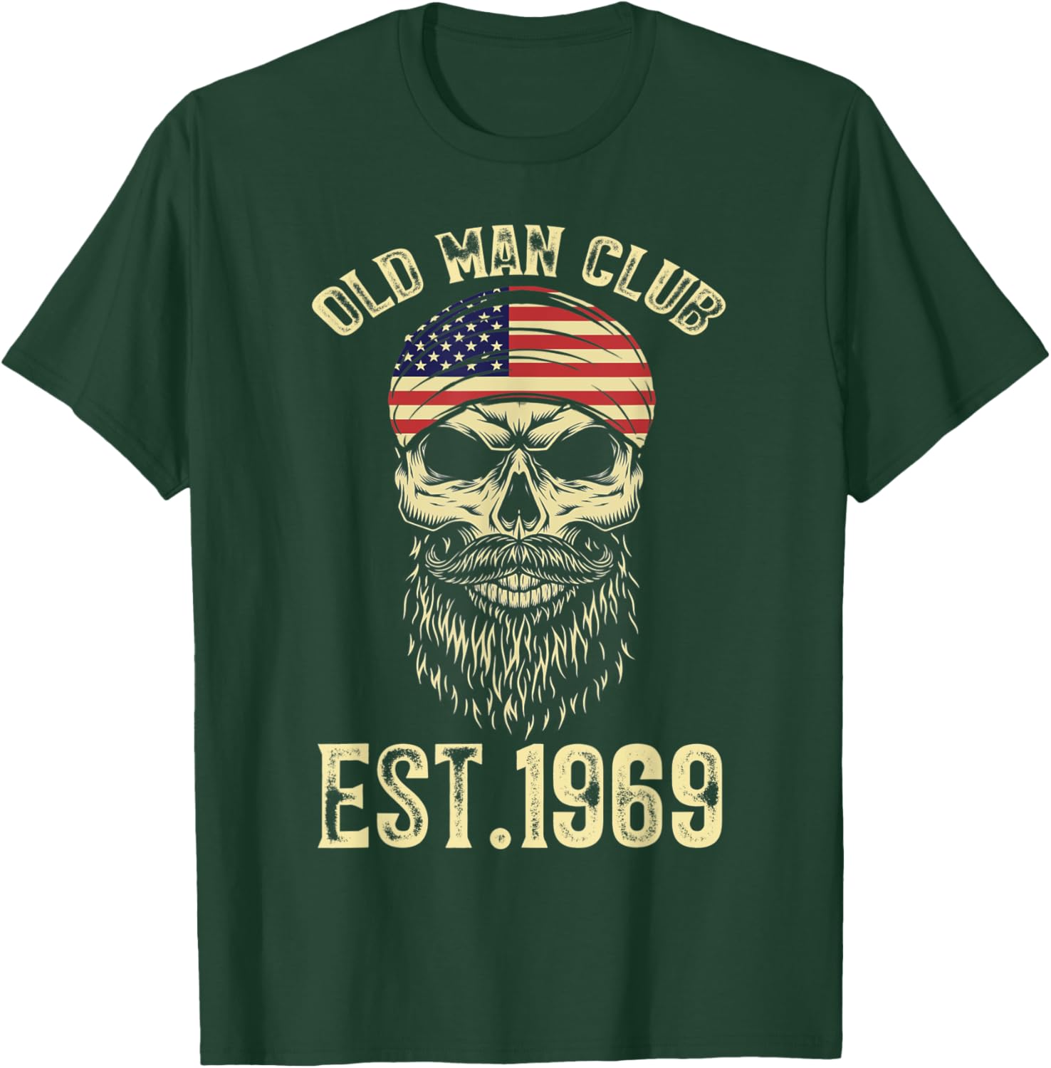 mb Old Man Club 52nd Birthday Gift Born In 1969 Est 52 Year T-Shirt - T-Shirt | Forest