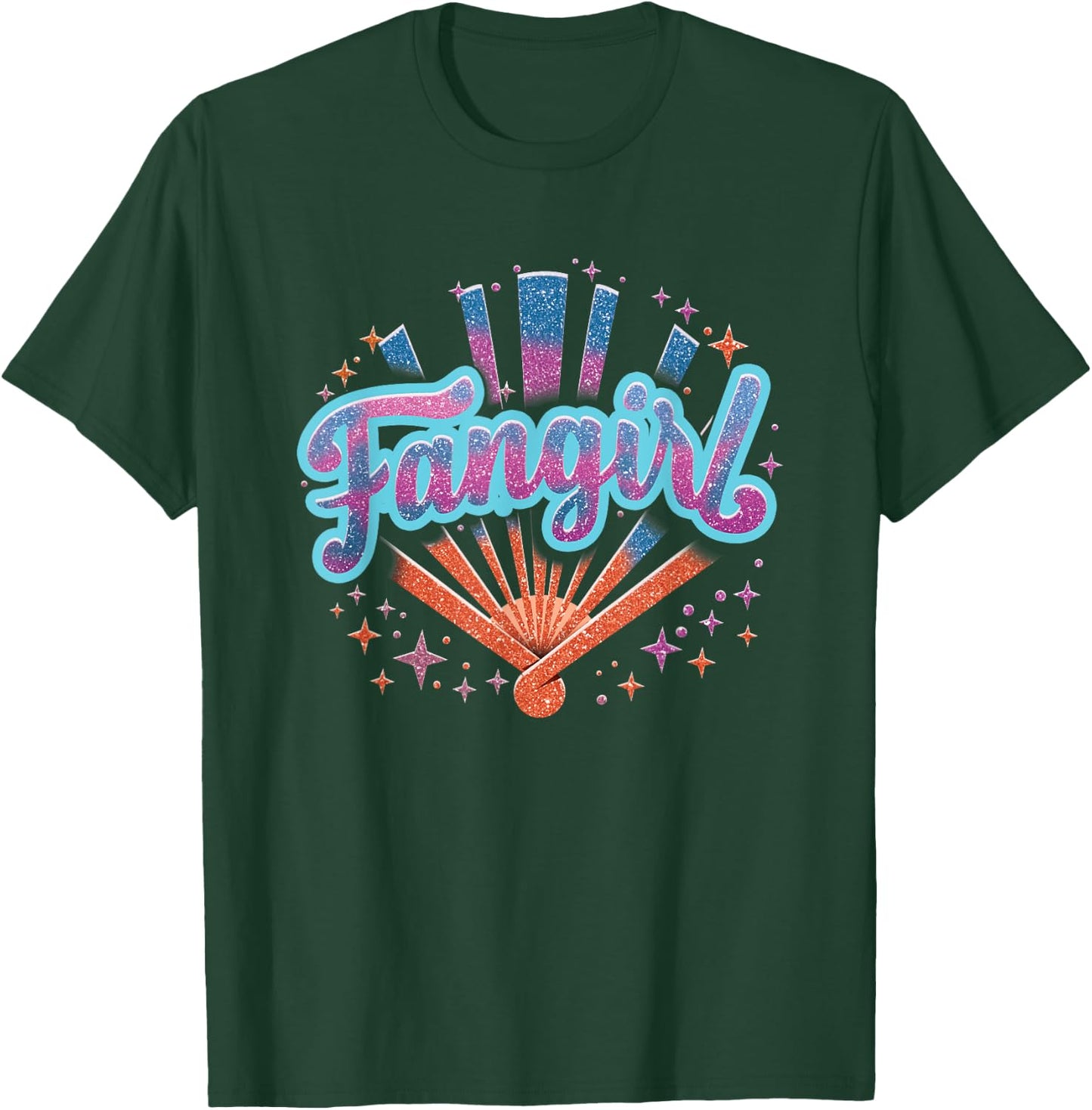 Fangirl Fan & Stars | Professional Fangirl T-Shirt - T-Shirt | Forest