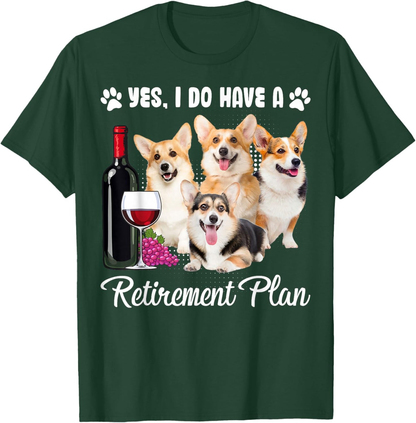 Funny Retirement Gifts For Welsh Corgi Women Men T-Shirt - T-Shirt | Forest