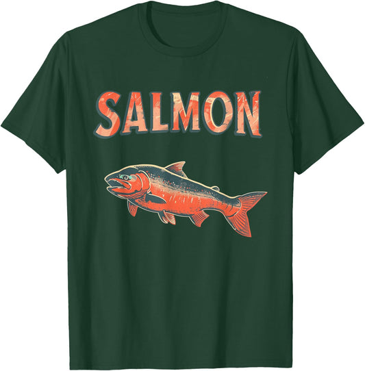 Nice Salmon Fish Costume for fishing Lovers T-Shirt - T-Shirt | Forest