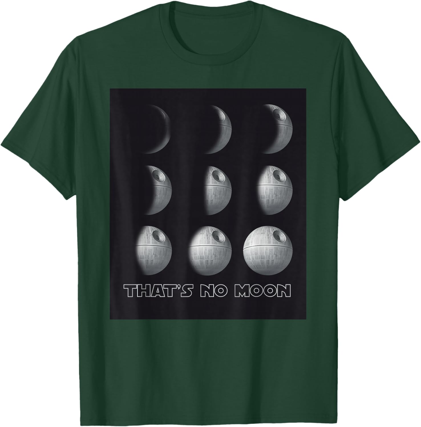 Star Wars Death Star Phases of the Moon T-Shirt - T-Shirt | Forest