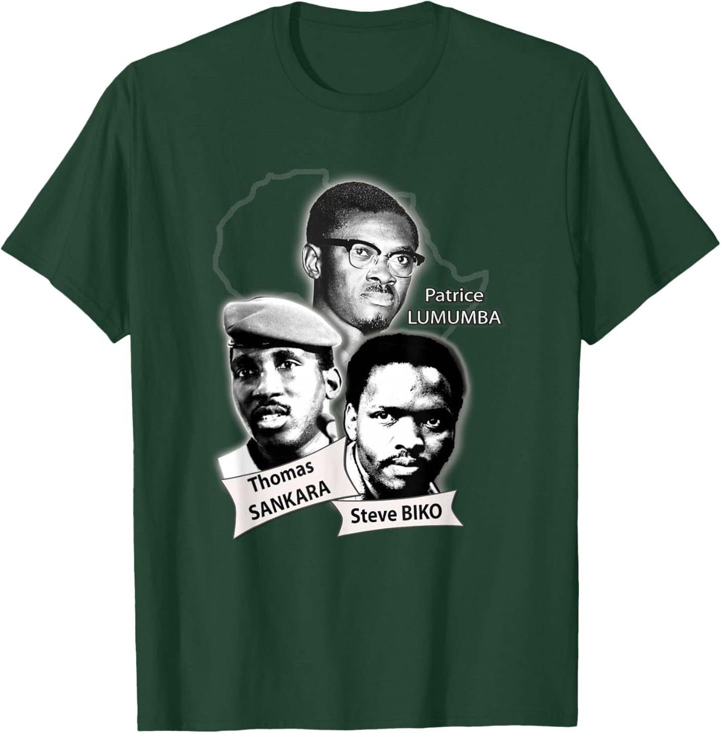 Patrice Lumba, Thomas Sankara, Steve Biko T-Shirt - T-Shirt | Forest