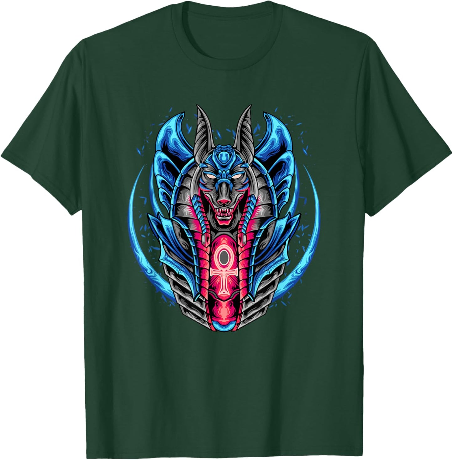 Anubis Ancient Egyptian God Of The Dead - Egypt Anpu Jackal T-Shirt - T-Shirt | Forest