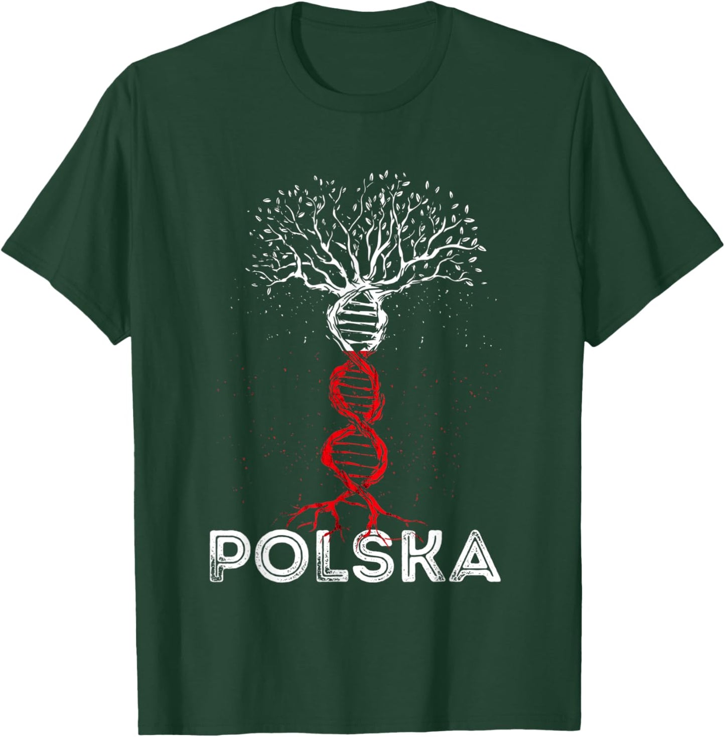 Polska DNA Tree Polish Roots Poland Flag Polish Pride Poland T-Shirt - T-Shirt | Forest