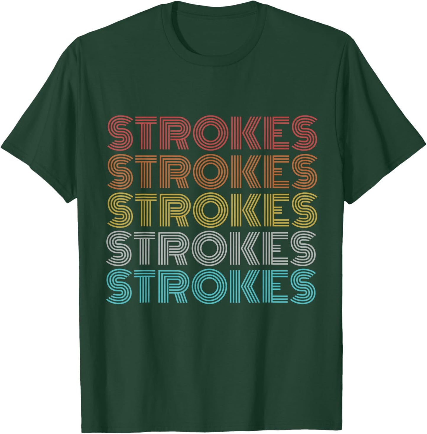 Retro Vintage Strokes T-Shirt - T-Shirt | Forest