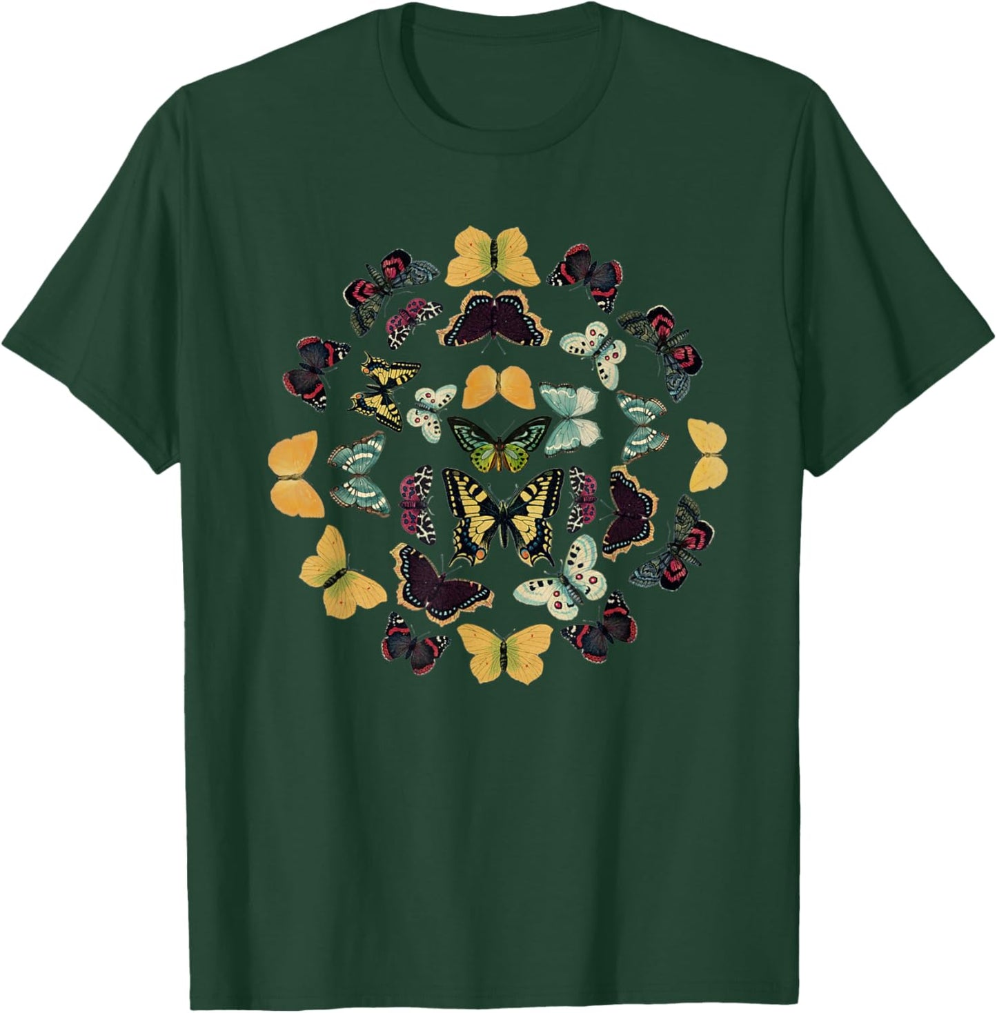 Vintage Butterfly and Moth , environmental T-Shirt - T-Shirt | Forest
