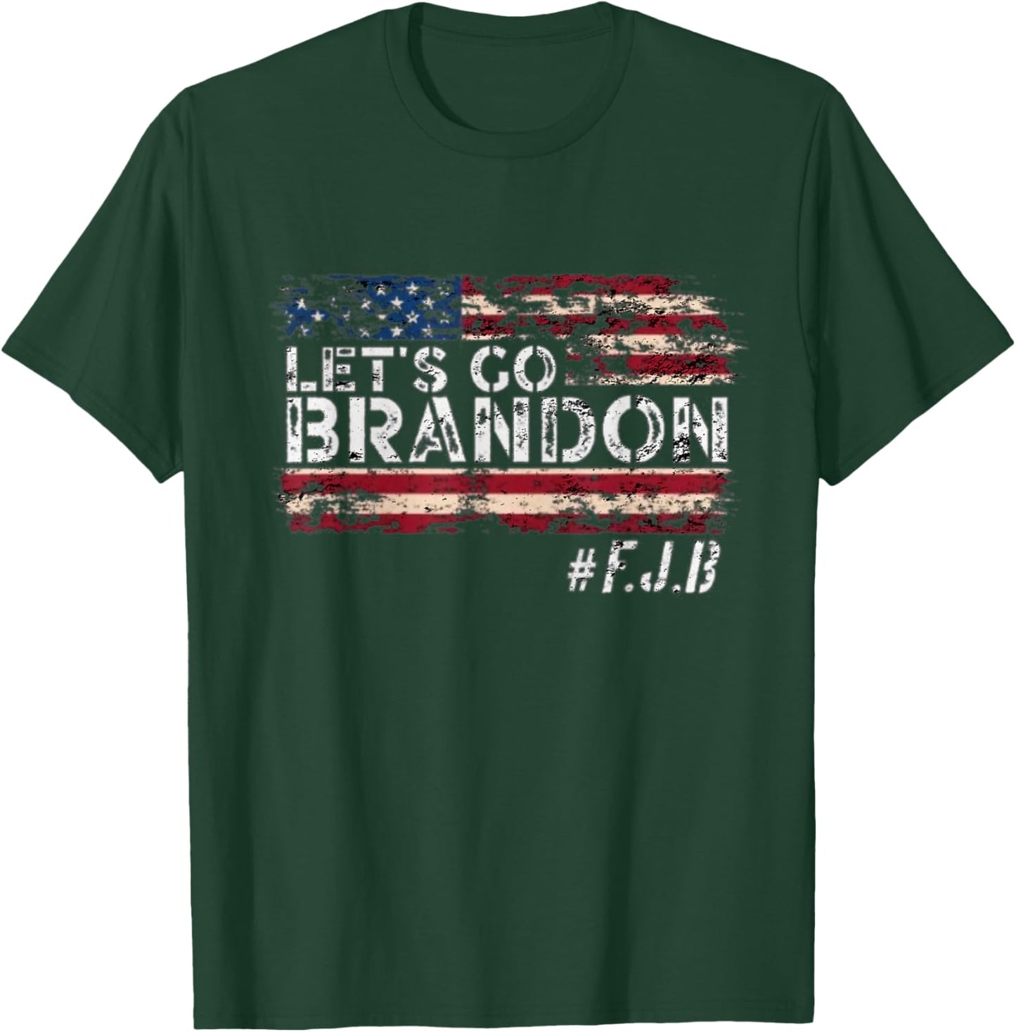 Let's go Brandon Sarcastic Trump with US flag SUPER vintage T-Shirt - T-Shirt | Forest