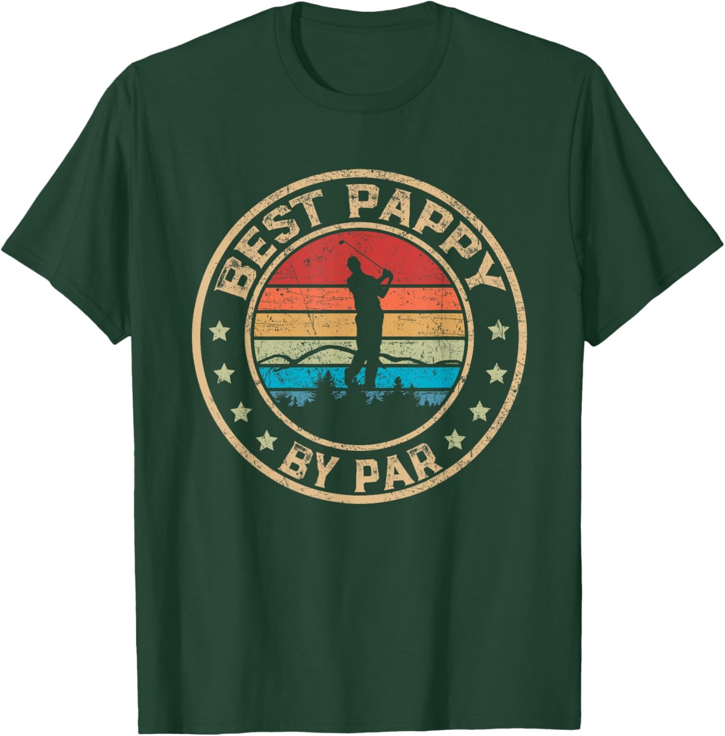 Best Pappy by Par Daddy Golf Lover Golfer T-Shirt - T-Shirt | Forest