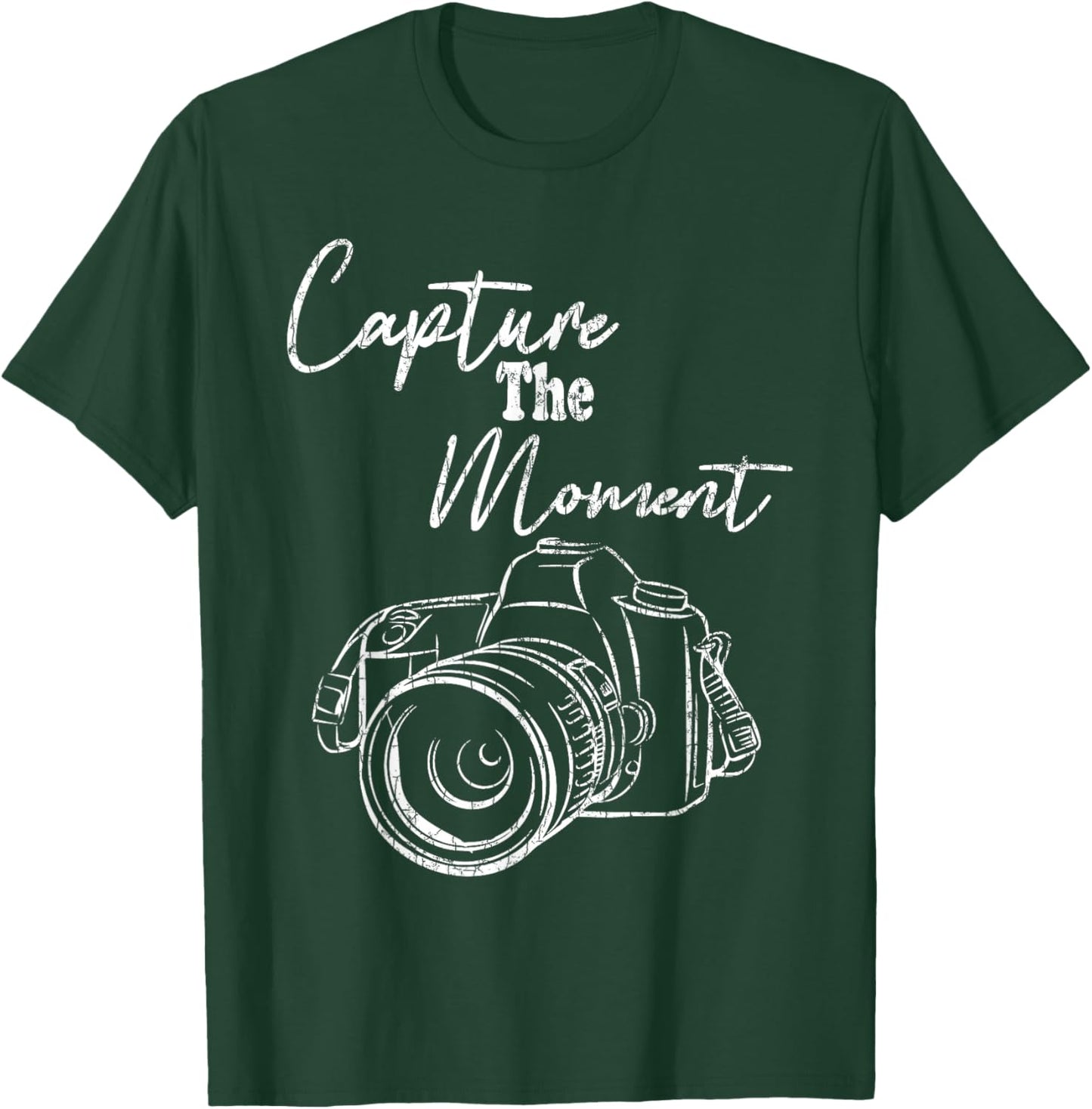 Capture The Moment Funny Photography Photographer Graphic T-Shirt - T-Shirt | Forest