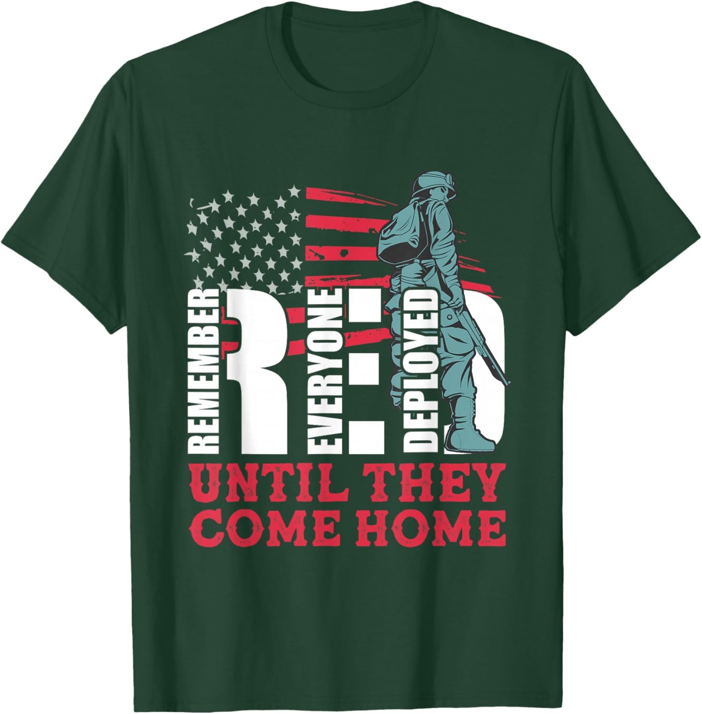 Red Friday Military Until They Come Home Army Soldier T-Shirt - T-Shirt | Forest