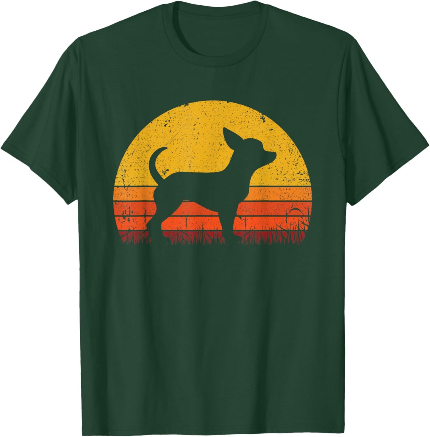 Retro Chihuahua Men Women Dog Mom Dad Chihuahua T-Shirt - T-Shirt | Forest