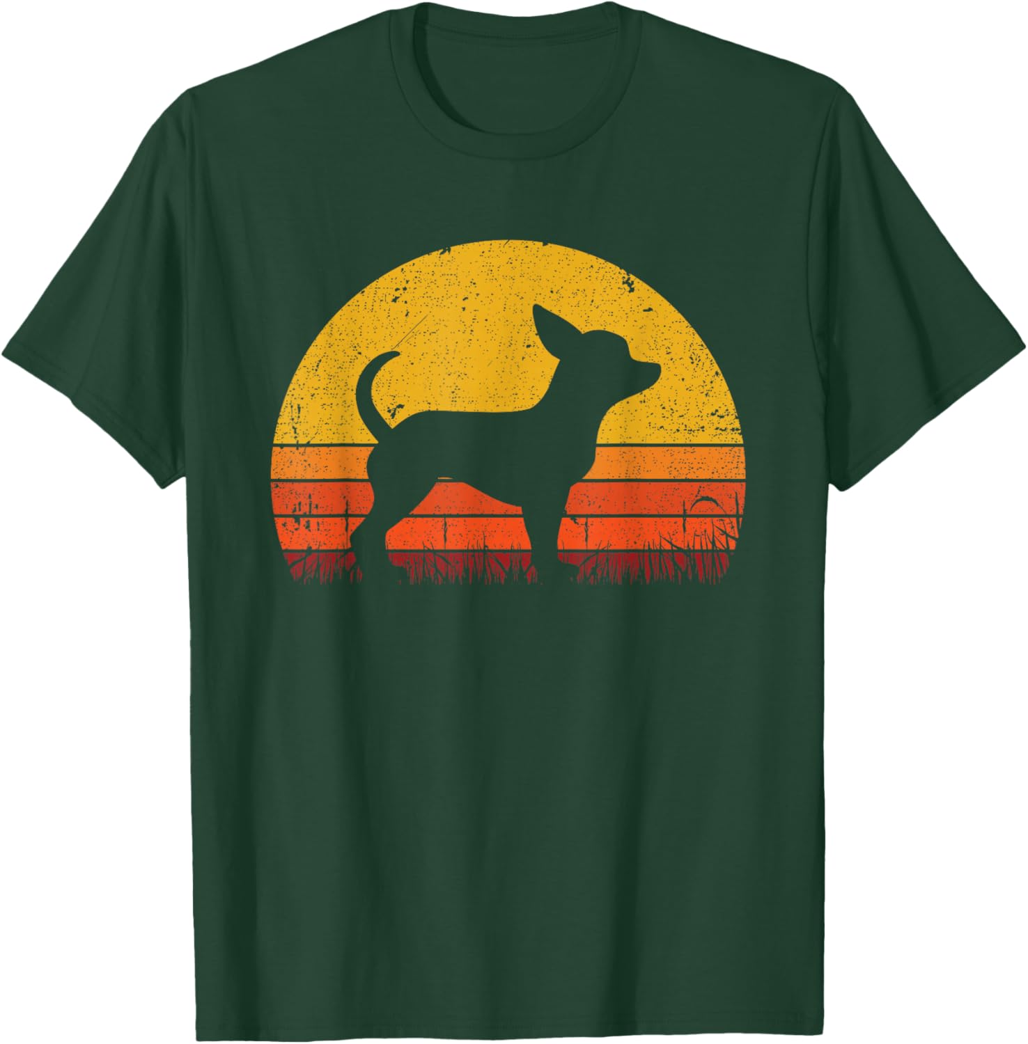 Retro Chihuahua Men Women Dog Mom Dad Chihuahua T-Shirt - T-Shirt | Forest