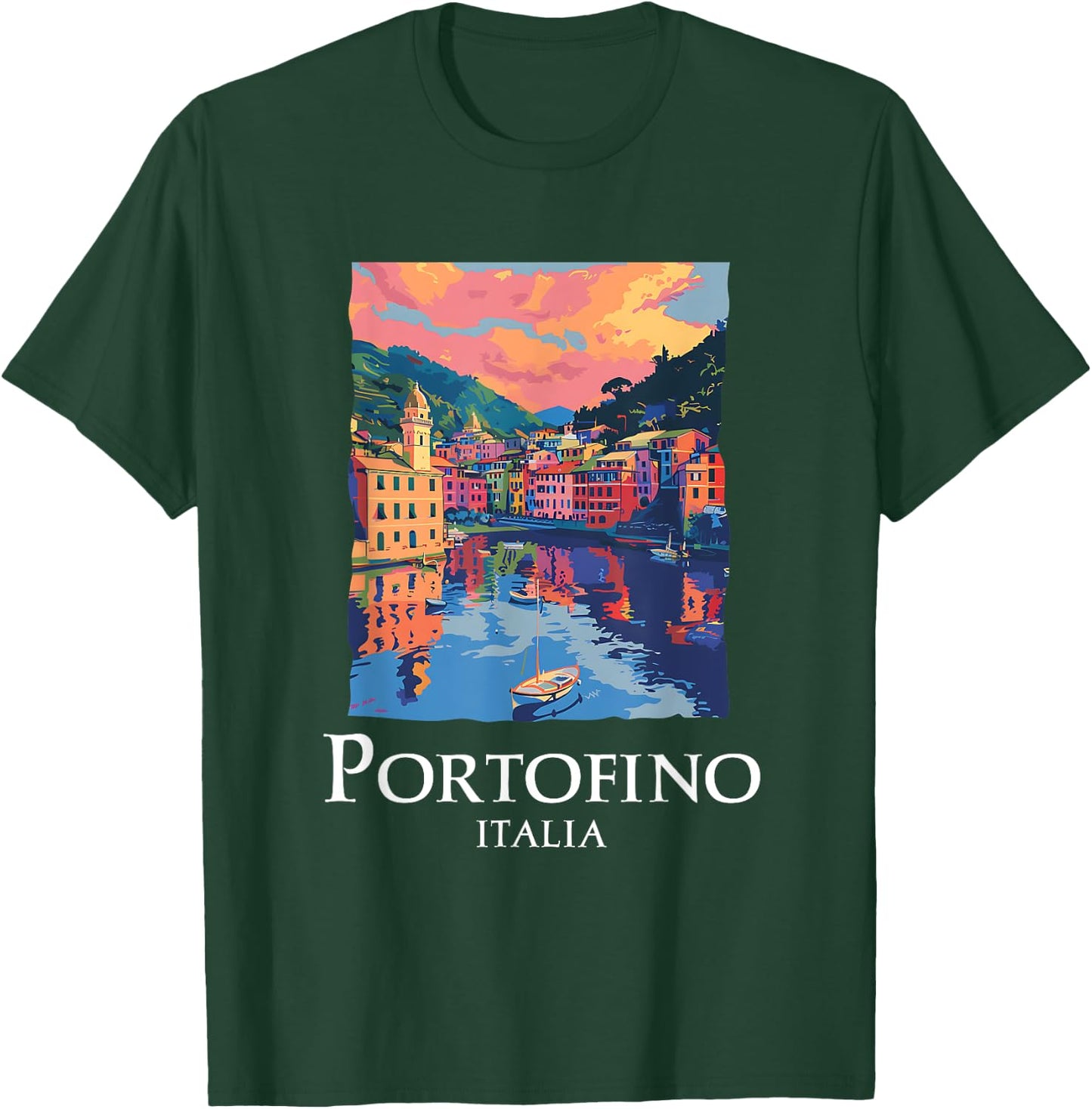 Italy Portofino Souvenir / Portofino T-Shirt - T-Shirt | Forest