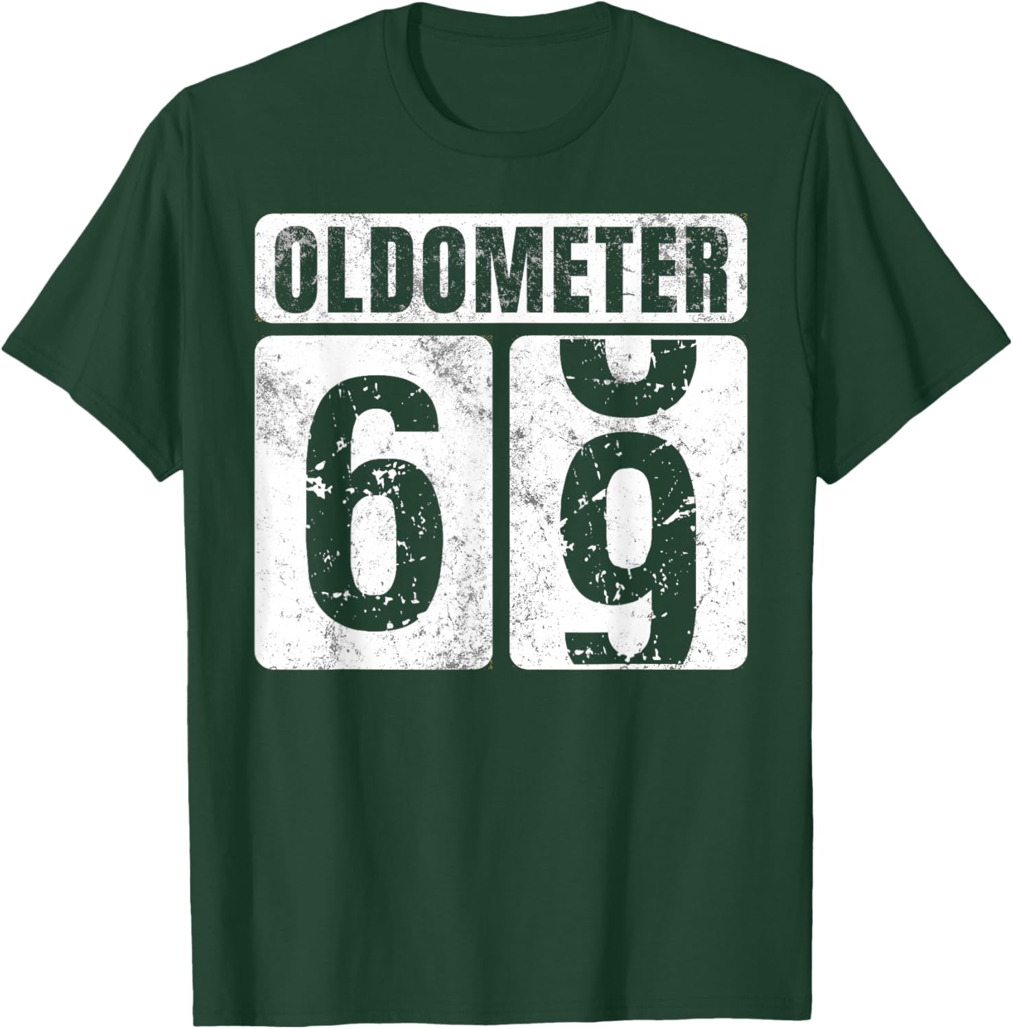 Oldometer 69 Shirt Vintage Funny 69th Birthday Gift T-Shirt - T-Shirt | Forest