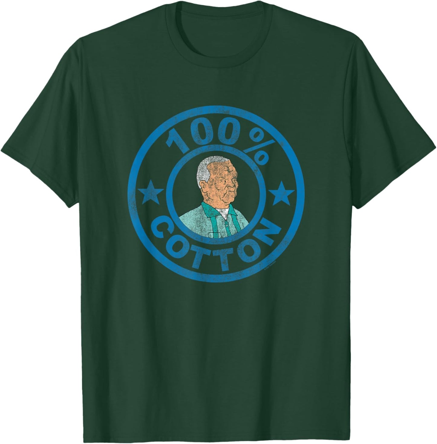 King of The Hill Cotton Hill 100% Cotton T-Shirt - T-Shirt | Forest