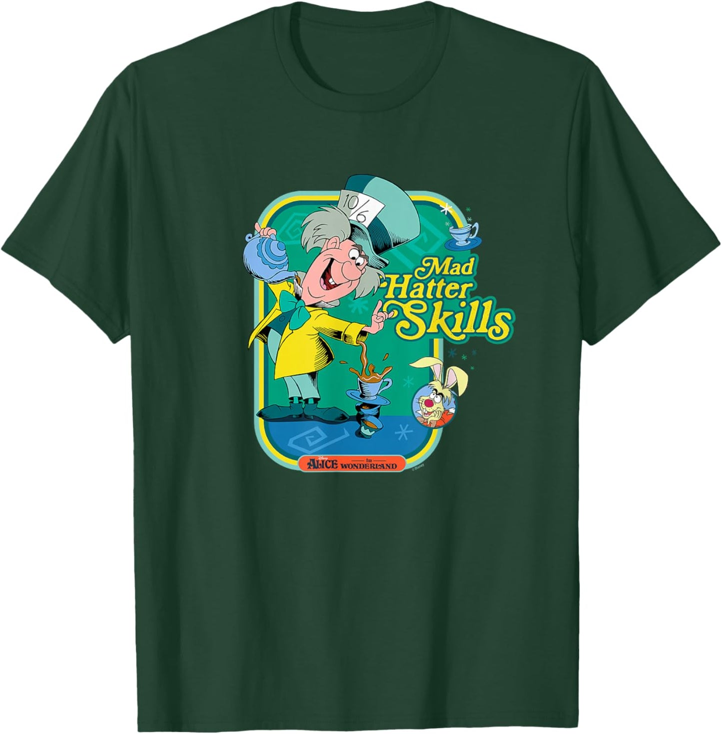 Alice in Wonderland - Mad Hatter Skills T-Shirt - T-Shirt | Forest