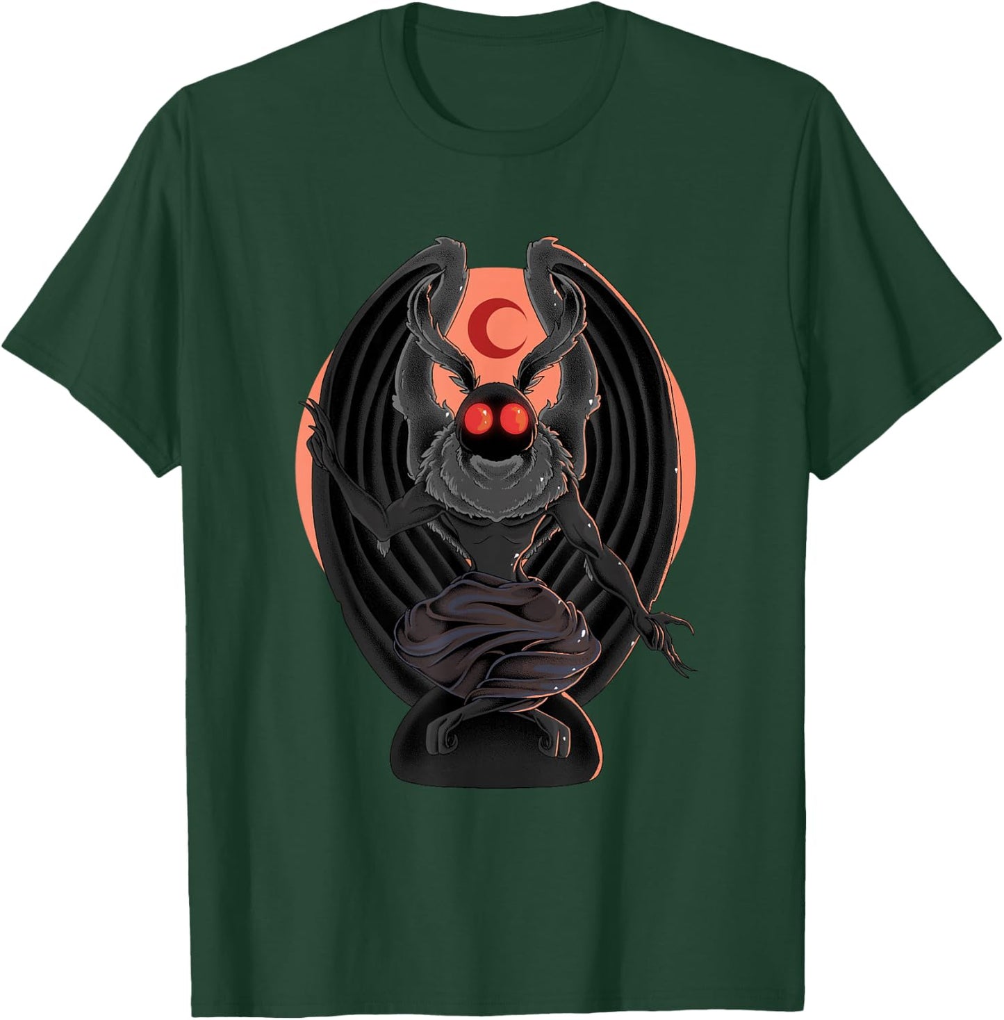 Cryptid Baphomet Mothman Shirt Cryptozoology Cryptidcore T-Shirt - T-Shirt | Forest
