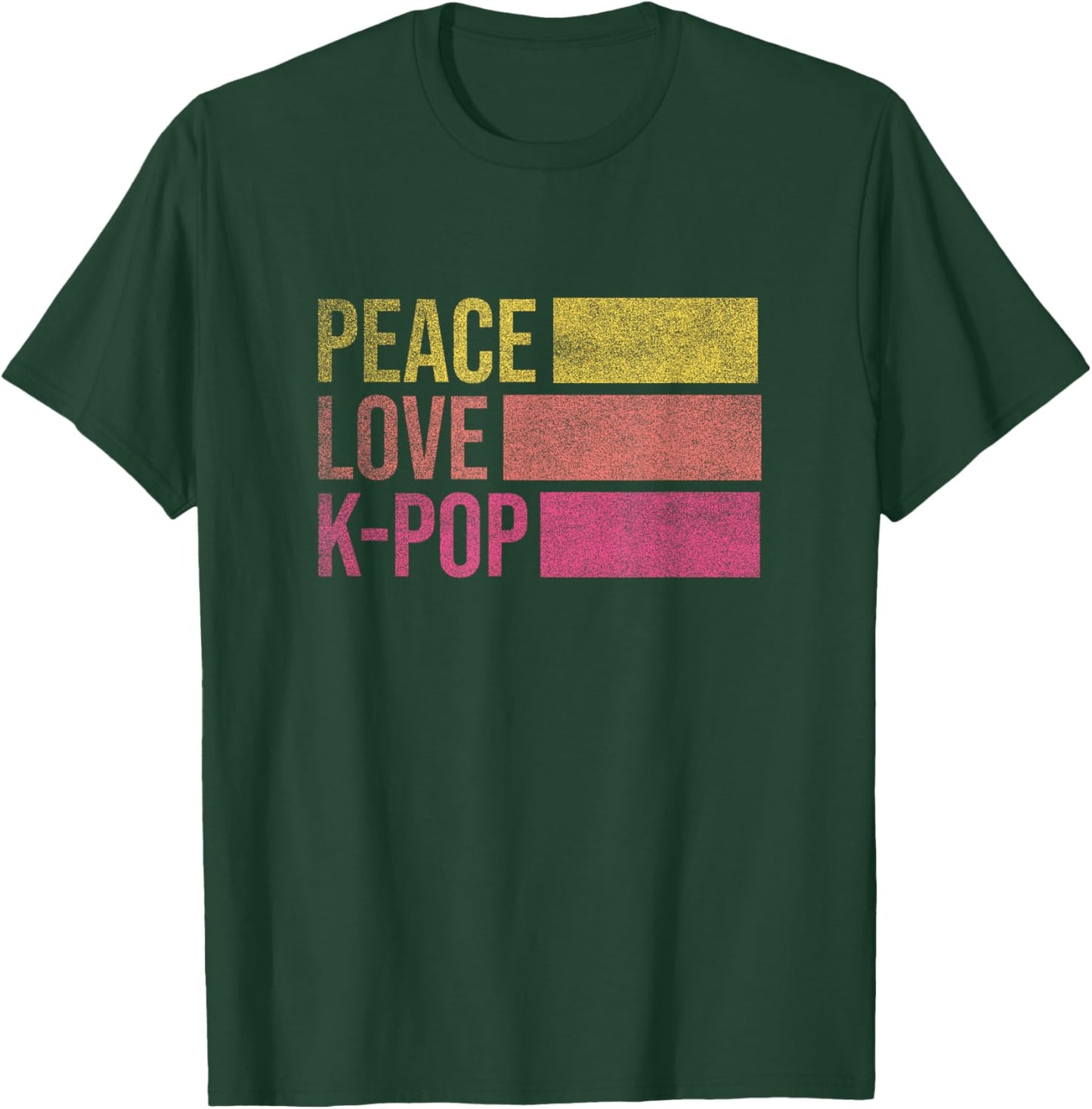 Retro K-Pop For Teen Girls Women KPop And Peace T-Shirt - T-Shirt | Forest