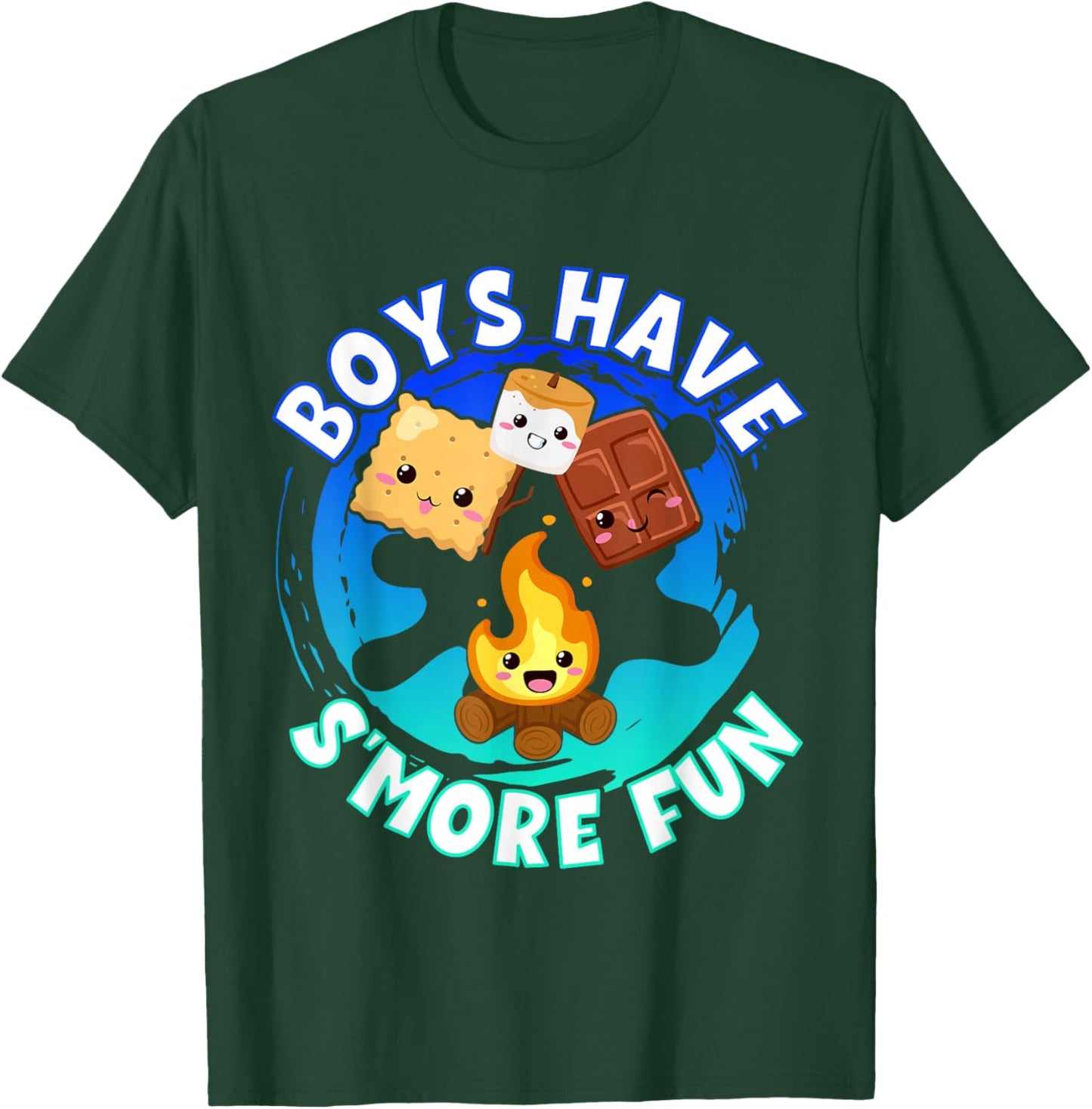 Boys Have S'more Fun Weekend Clamping Boys T-Shirt - T-Shirt | Forest