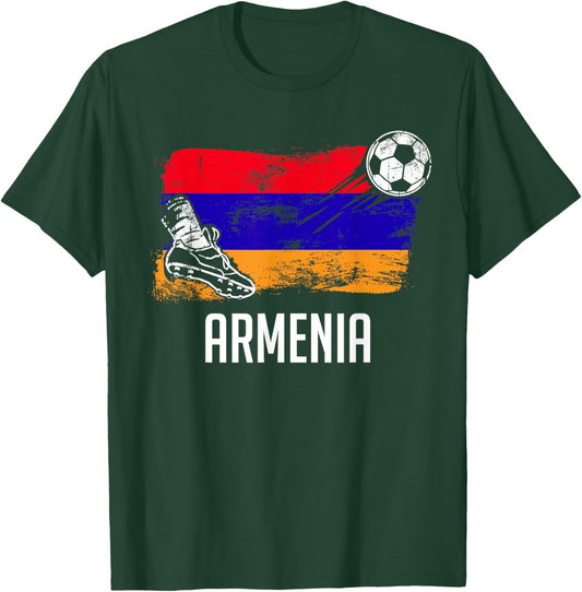 Armenia Flag Jersey Armenian Soccer Team Armenian T-Shirt - T-Shirt | Forest