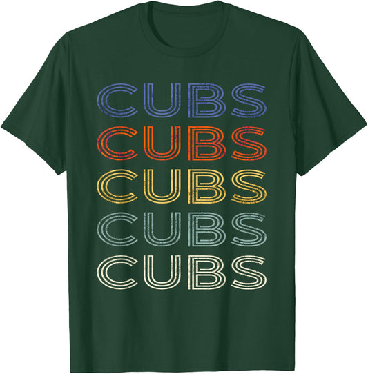 Classic Cubs Family Name Proud Personalized Vintage Costume T-Shirt - T-Shirt | Forest