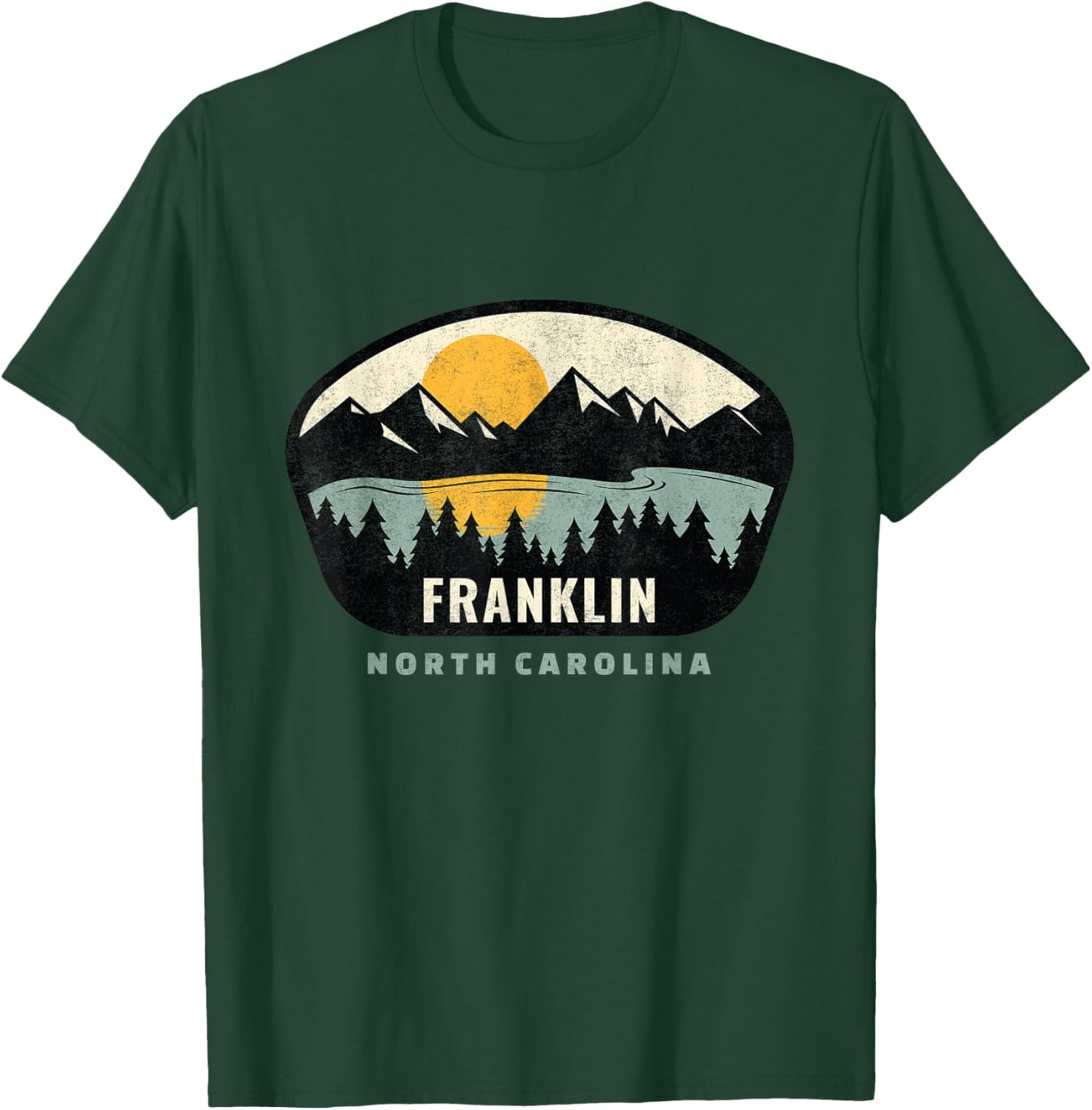 Franklin North Carolina, NC Vacation Souvenir T-Shirt - T-Shirt | Forest