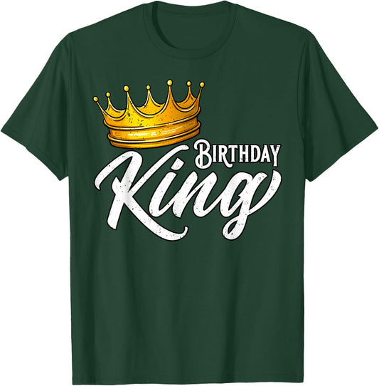 Birthday King, Boys Birthday King, Birthday Party T-Shirt - T-Shirt | Forest