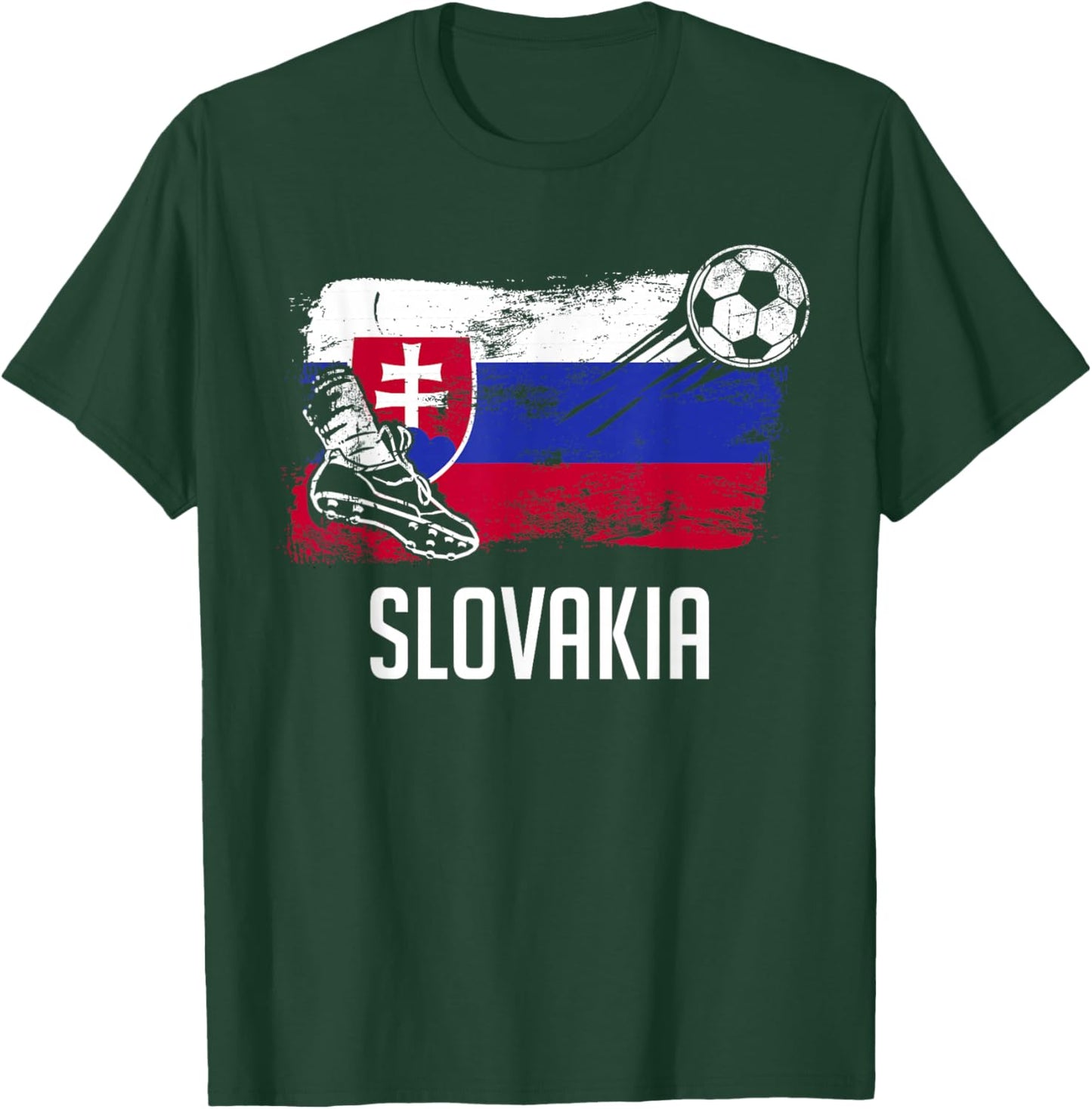 Slovakia Flag Jersey Slovak Soccer Team Slovak T-Shirt - T-Shirt | Forest