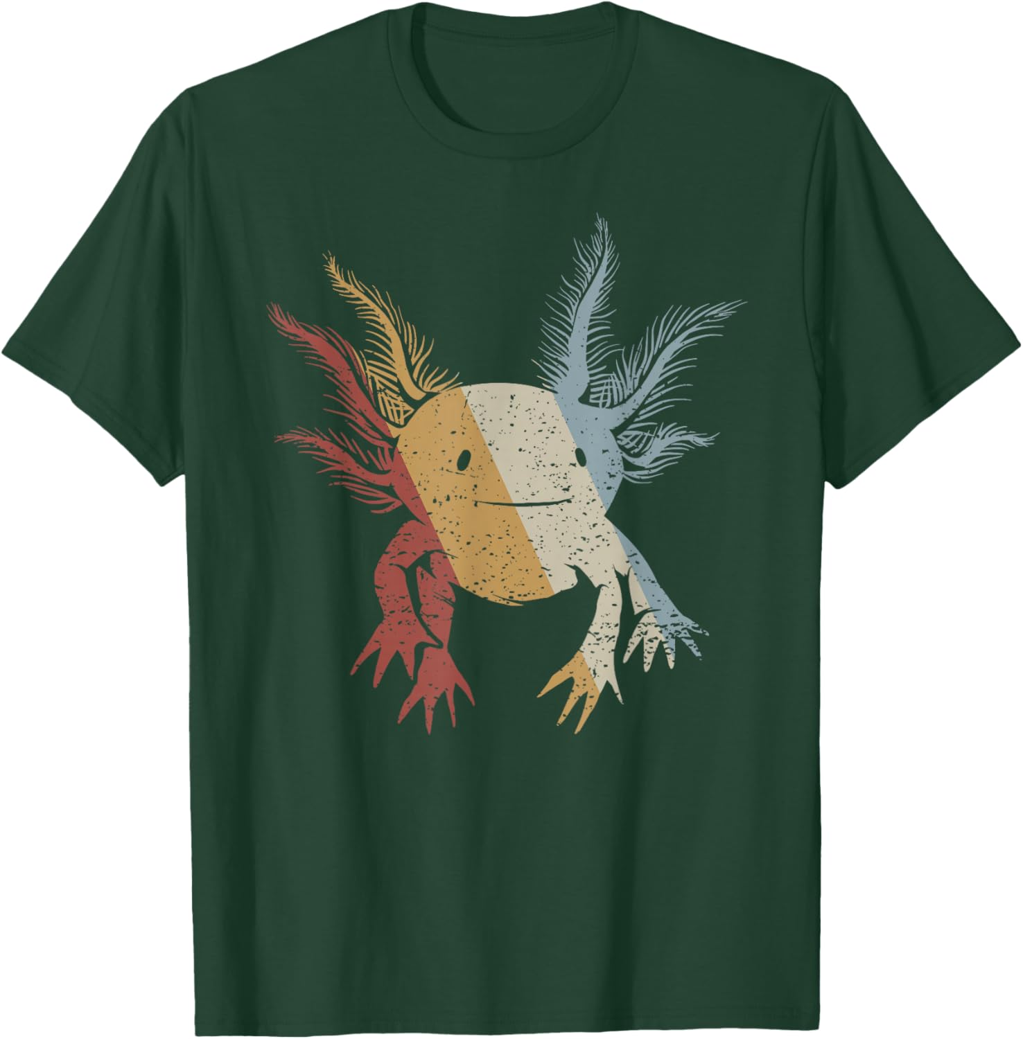 Axolotl Retro Style Vintage T-Shirt - T-Shirt | Forest