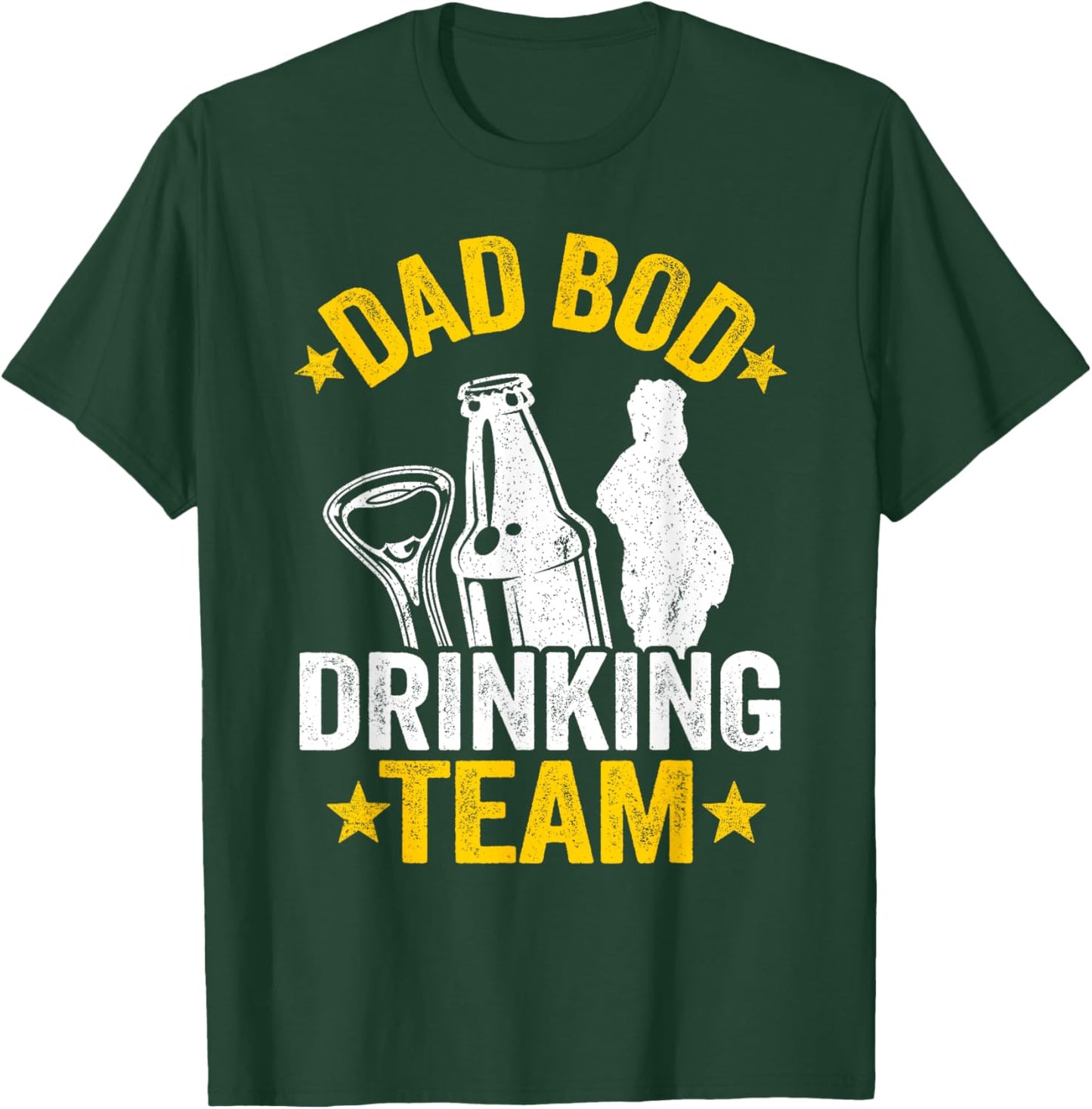 Dad Bod Drinking Team Beer Lover Daddy Funny Beer Drinking T-Shirt - T-Shirt | Forest
