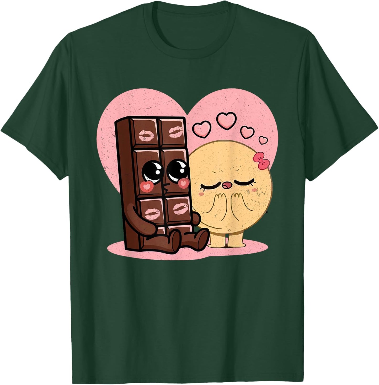 Choco And Pancake Couples Love Sweet Romantic Partners Ideas T-Shirt - T-Shirt | Forest