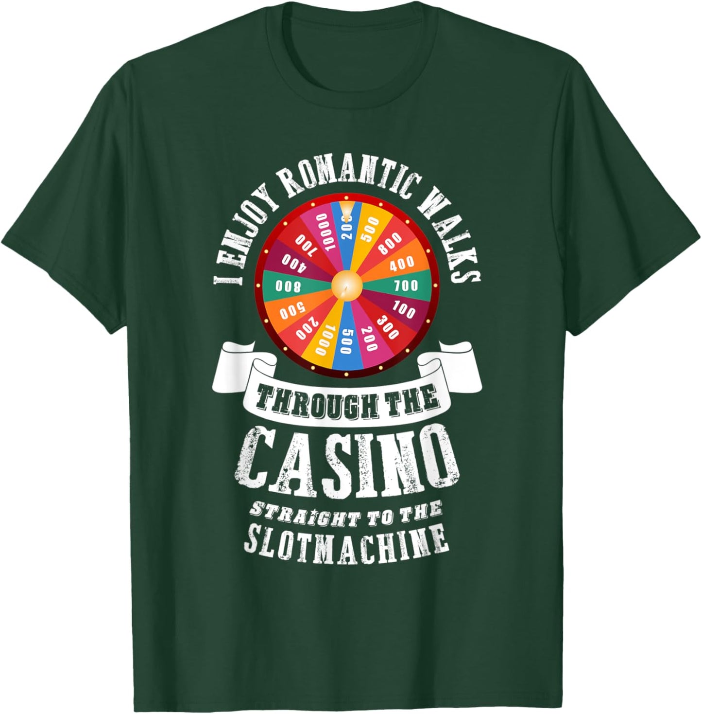 I enjoy romantic walks through the casino Poker Gambling T-Shirt - T-Shirt | Forest