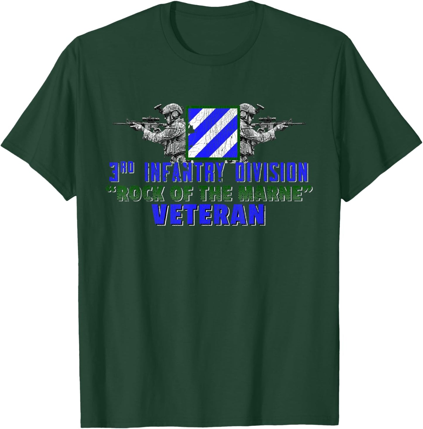 3rd Infantry Division 3ID Rock of the Marne Fort Stewart T-Shirt - T-Shirt | Forest