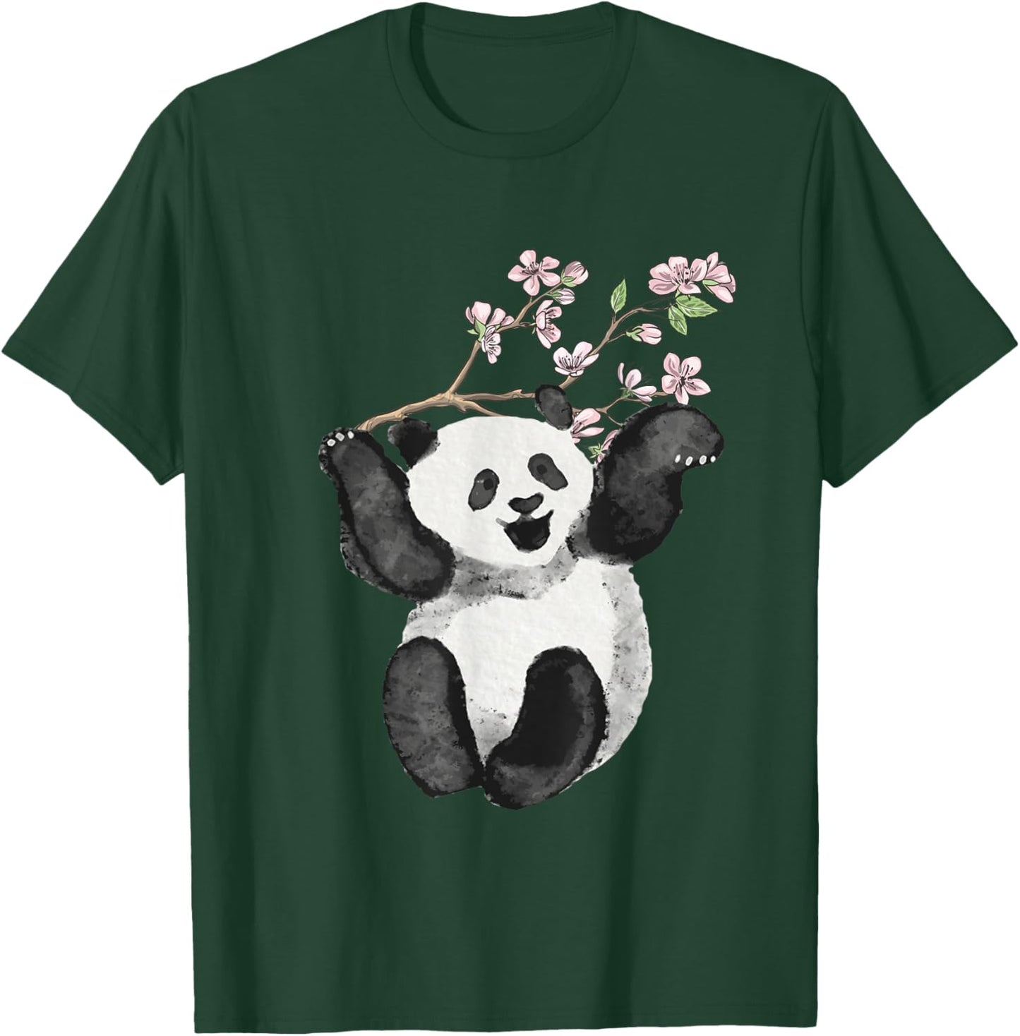 Cherry Blossom Tree Panda Japanese Cherry Tree Cherry Blossom T-Shirt - T-Shirt | Forest
