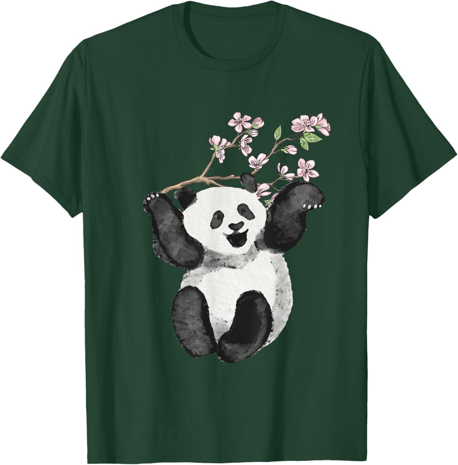 Cherry Blossom Tree Panda Japanese Cherry Tree Cherry Blossom T-Shirt - T-Shirt | Forest