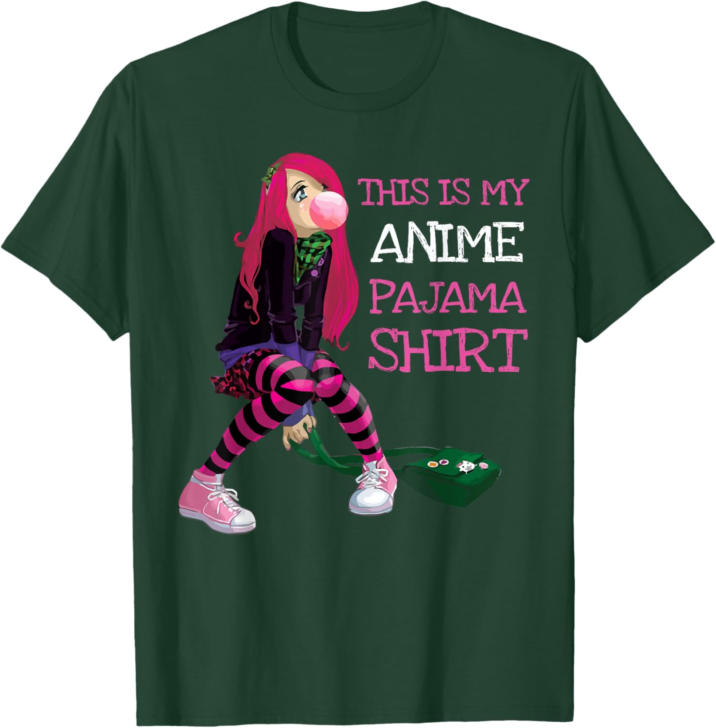 This Is My Anime Pajama Kawaii Anime Girl Goth Teen Kids T-Shirt - T-Shirt | Forest