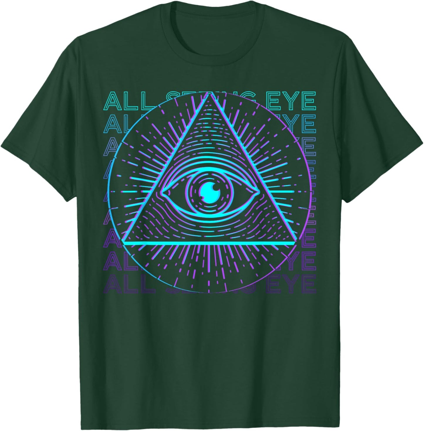 All Seeing Eye Retro All Seeing Eye T-Shirt - T-Shirt | Forest