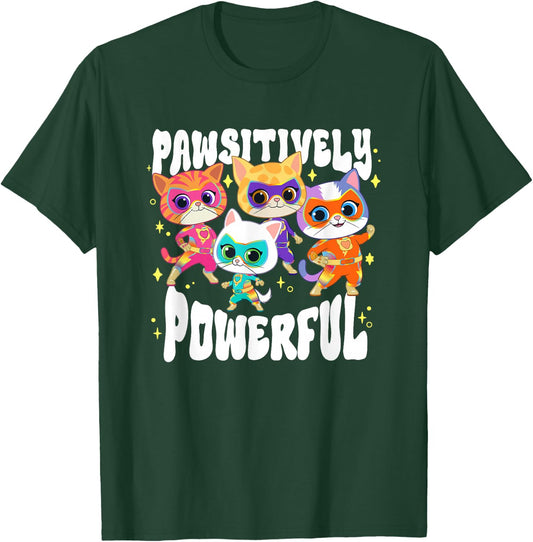 Disney SuperKitties Pawsitively Powerful Group Shot Poster T-Shirt - T-Shirt | Forest
