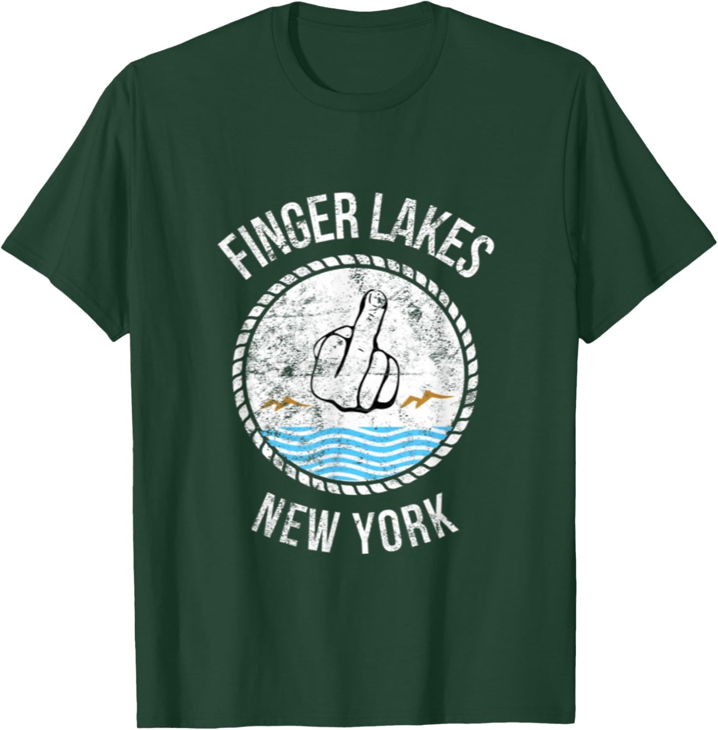 The Finger Lakes New York Travel Souvenir T-Shirt - T-Shirt | Forest