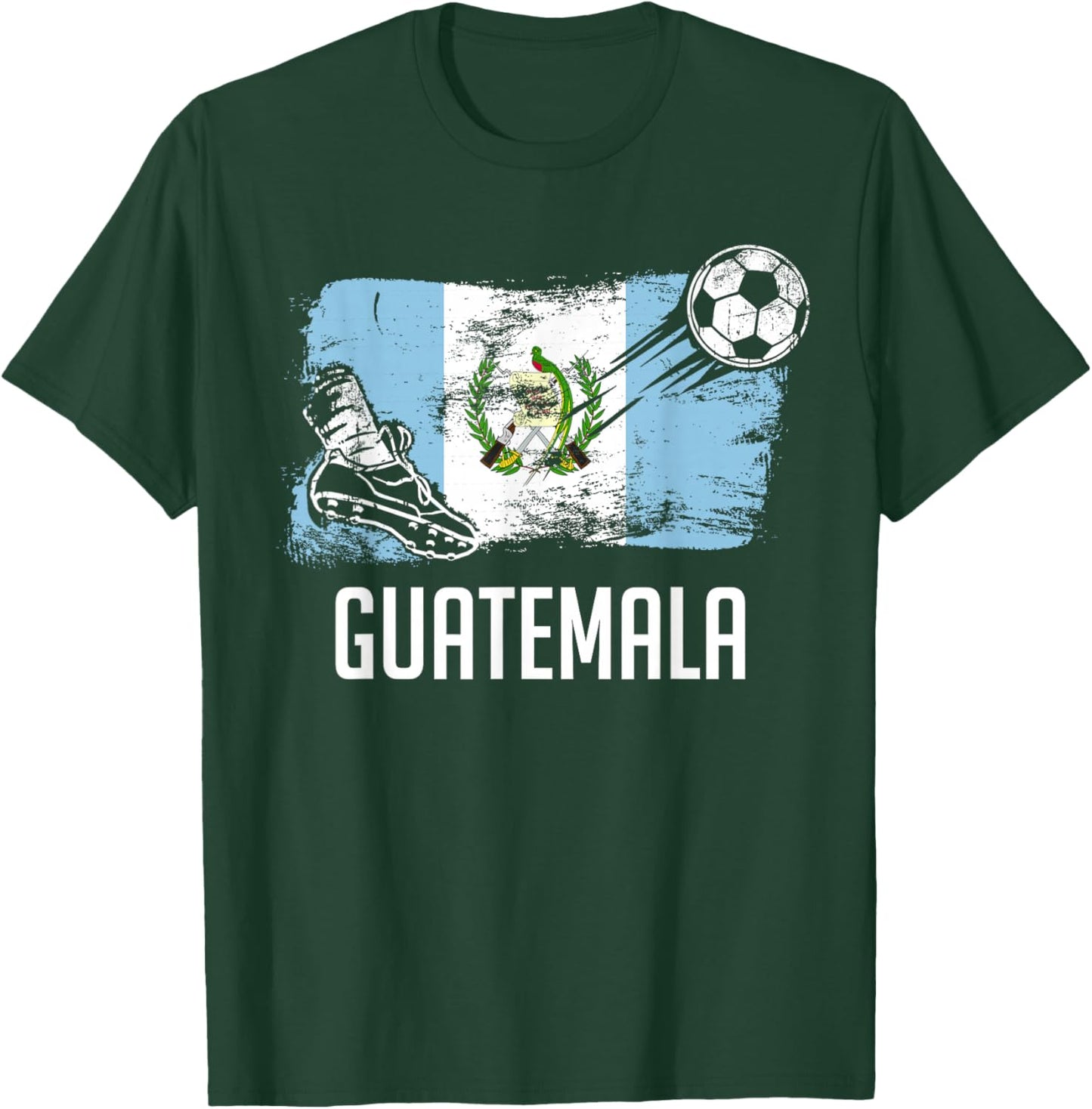 Guatemala Flag Jersey Guatemalan Soccer Team Guatemala T-Shirt - T-Shirt | Forest