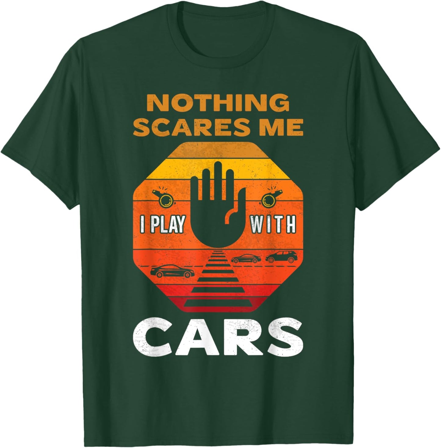 Safe Crossings & Roadways Cross Guard Dad Crossing Guards T-Shirt - T-Shirt | Forest
