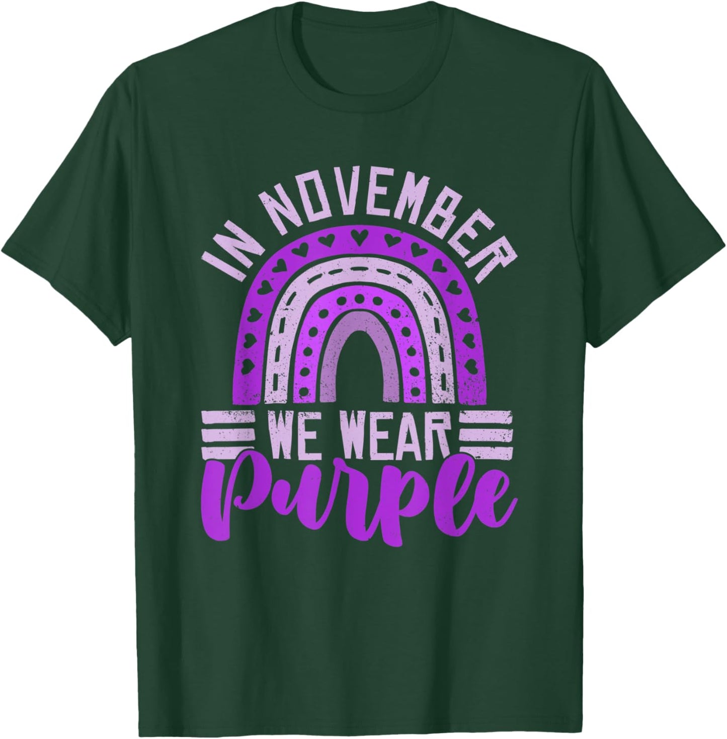 In November We Wear Purple - Prematurity Awareness Day T-Shirt - T-Shirt | Forest
