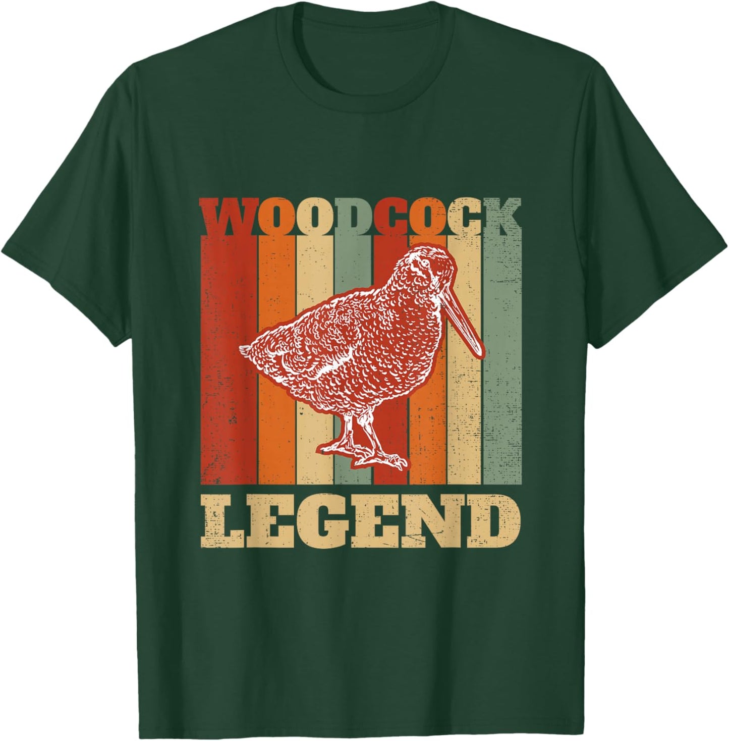 Woodcock Legend Vintage Retro Woodcock Bird Timberdoodle T-Shirt - T-Shirt | Forest