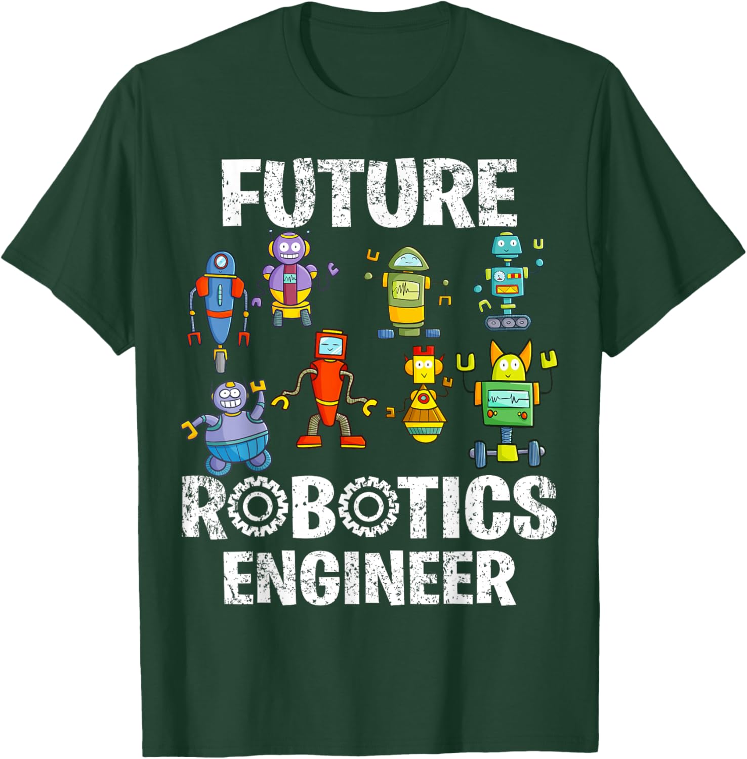 Future Robotics Engineer Funny Robot Engineering Kids T-Shirt - T-Shirt | Forest