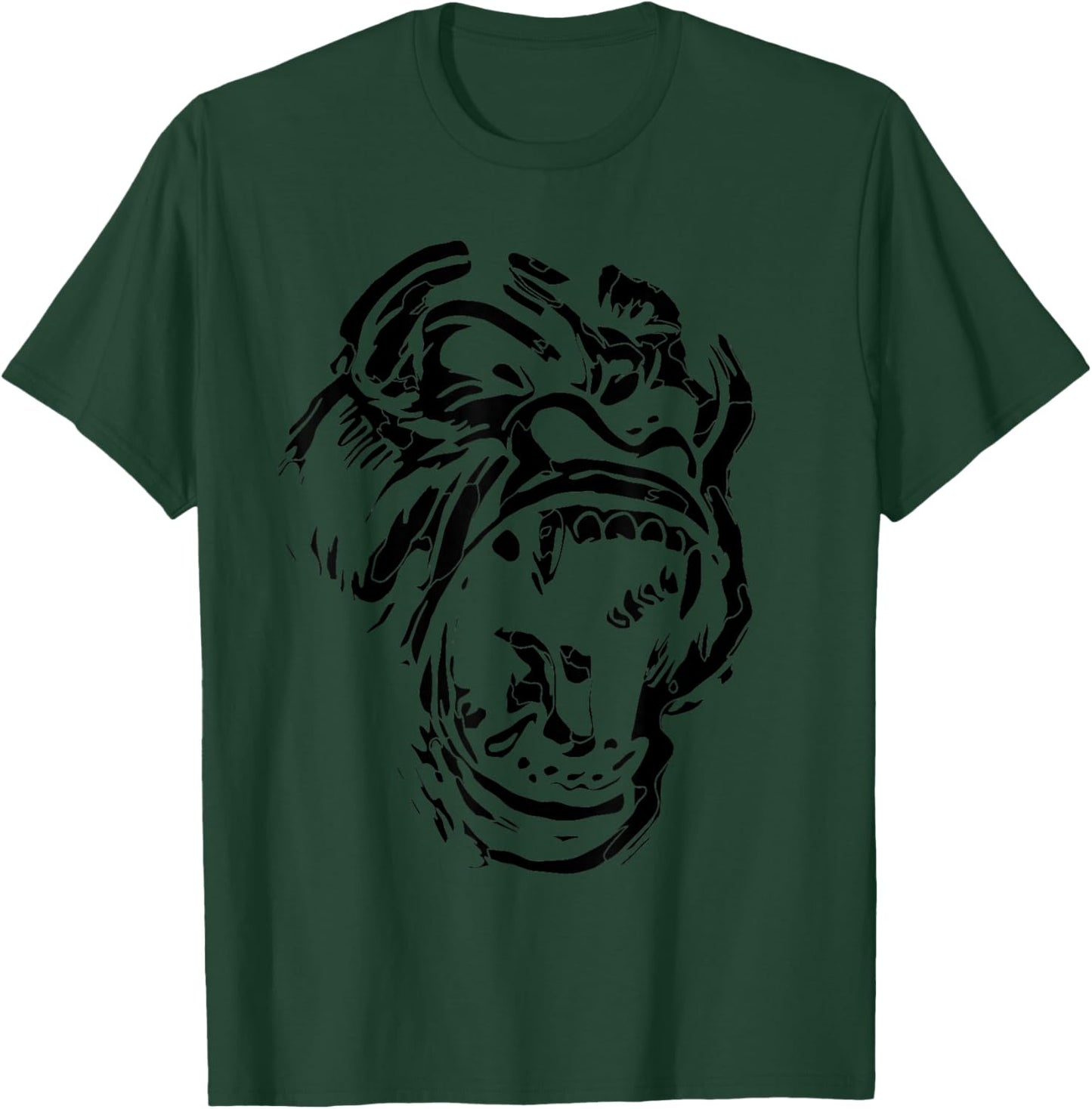 Angry Gorilla Silverback Image Picture Gorillas Tattoo Art T-Shirt - T-Shirt | Forest