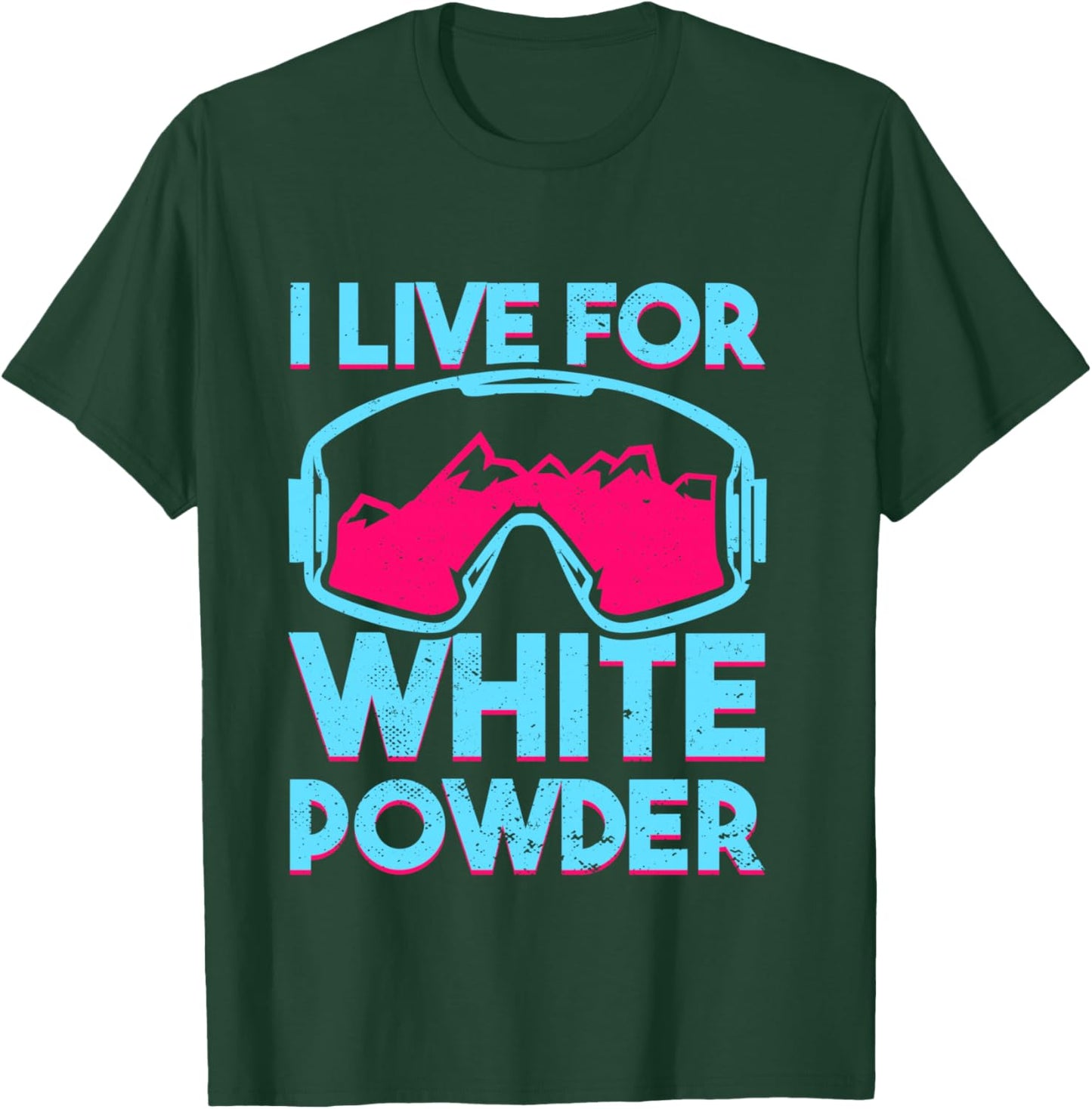 Retro Ski Snowboard Goggles Vintage 80s 90s Skiing Outfit T-Shirt - T-Shirt | Forest